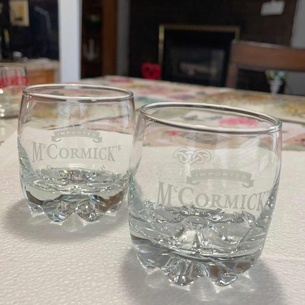 McCORMICK’S LIQUEUR GLASSES